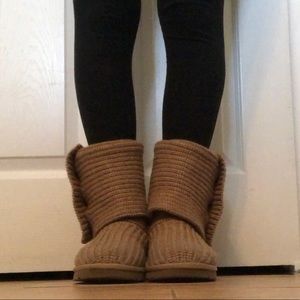 UGG Knit Button Detail Boots